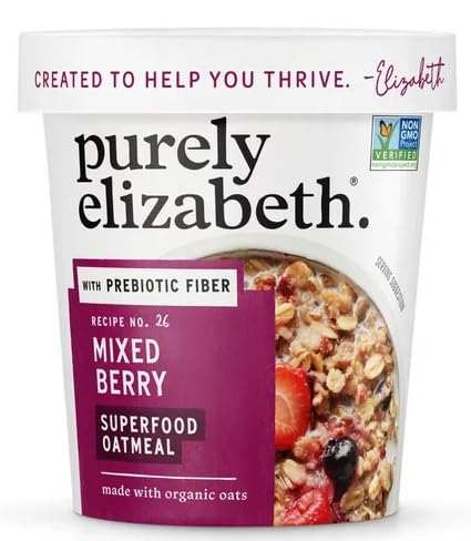 Avena Instantánea Orgánica Purely Elizabeth, Chocolate Oscuro, 12 Unidades