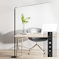 SAMPHON LED Floor Lamp, Bright Eye-Care Standing Lamp, Home Decor with Touch Control Dimmable Reading Light for Living Room, Bedroom, Office - Black