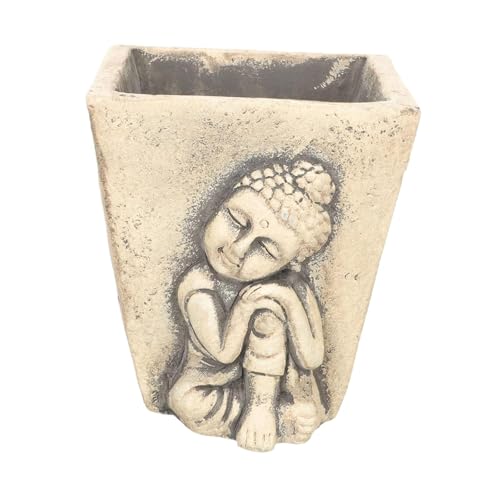 Fenteer Maceta de Buda, Maceta de Cemento, Maceta para decoración de Granja, jardín al Aire Libre, Style a