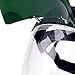 Sellstrom DP4 Face Shield - Lightweight Mask with High Impact Crown & Ratchet Headgear for Work, Grinding, Plasma/Flame Cutting - ANSI Z87.1 - Clear Anti Fog Polycarbonate Window - UV/IR Flip Up Visor