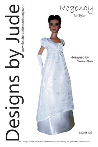 Amazon.com: Designs by Jude Regency Printed Sewing Pattern for Tyler  Wentworth Doll (one size (16 inches))