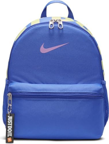 Nike Unisex Kids Backpacks Y Nk Brsla Jdi Mini Bkpk, Lt Ultramarine/Rush Fuchsia, DR6091-581, MISC Fashion
