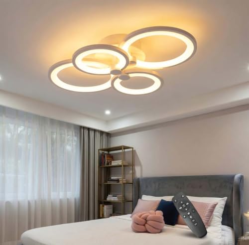 Image of 54W LED Ceiling Light for Living Room 3-Color LED Ceiling Light with Remote