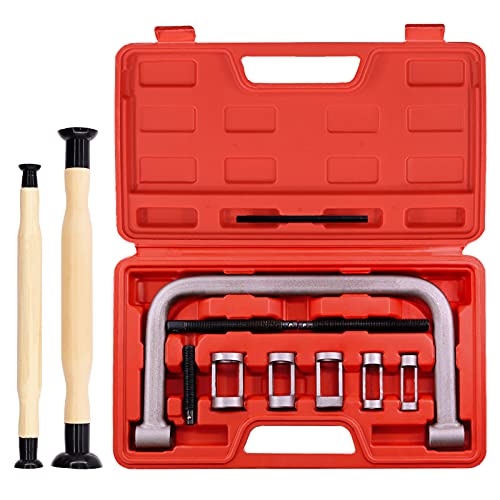 Mardatt Lot de 12 compresseurs de ressort de soupape, pince en C et kit d'outils de meulage de soupape pour moto, automobile, équipement de véhicule Cover