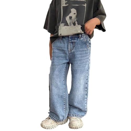 Jean Baggy Garçon Confortable Coupe Ample Contre la Chaleur