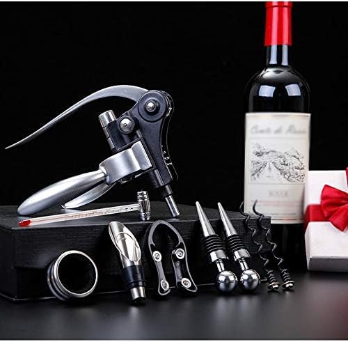 Weinflaschenöffner Set Legierung Korkenzieher mit Stopper und Ausgießer, Weinzubehör für Rotwein, Geschenk für Weinliebhaber