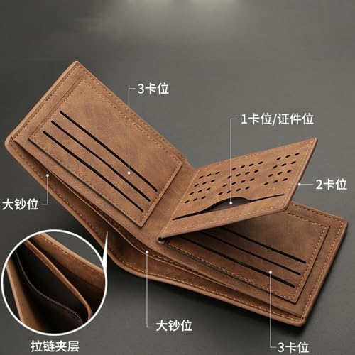 Minimalist Men's Wallet Thin Small Front Pocket Wallet – Card Slots & Money Clip – Vegan Leather Lightweight Compact Wallet for Men (black)2