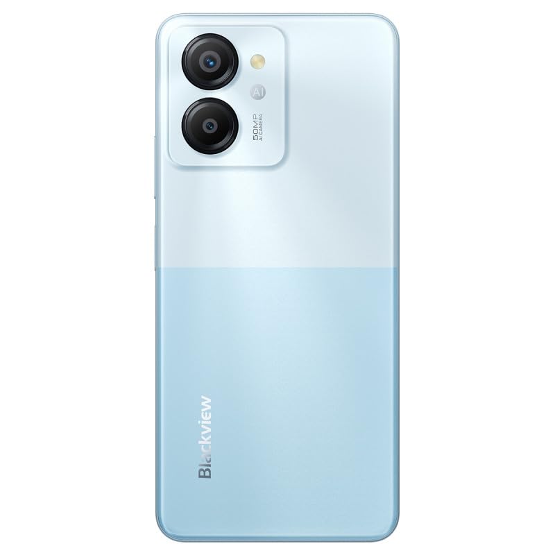 Blackview Color 8 Smartphone Libre, 16GB+256GB, 6.75" FHD+ 90Hz, Cámara 50MP+8MP, Batería 6000mAh, Tres Ranuras, Teléfono Móvil Android 13, Altavoz Smart-K Box, GPS