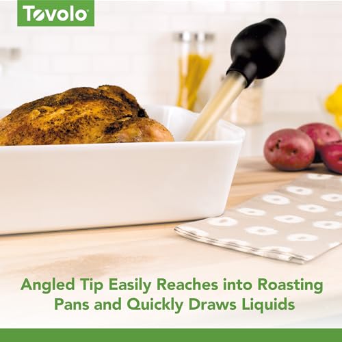 image for Tovolo Easy-to-Use, Angle Tipped, Dripless Baster for Turkey Roasting,