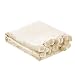Home Soft Things Boon Pompom Bed Couch Throw Blankets, 50" x 60", Antique White