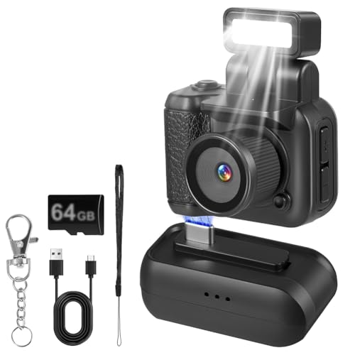 Mini caméra de photographie rétro CMOS, le cadeau d'anniversaire idéal 64 Go