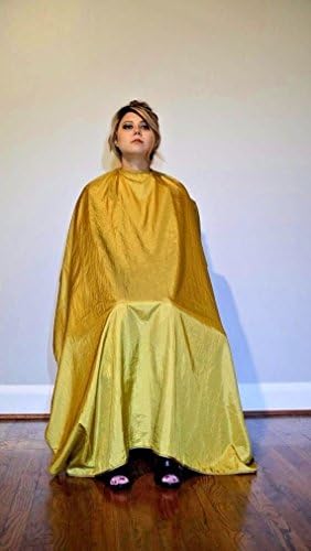 Large Size Gold Professional Salon Cape Barber Cape with Snaps