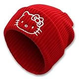 MZUEHSUA Anime Embroidered Knitted Hat Cute Woolen Hat Cartoon Knitted Caps Suitable for Girls Ladies Gift