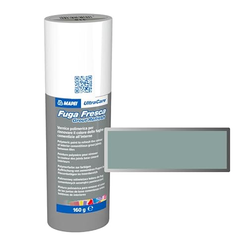 MAPEI Ultracare FUGA FRESCA 177 Salbeigrün Polymerlack zur Renovierung der Farbe der Betonfugen, Grout Refresh Flasche 160 g.
