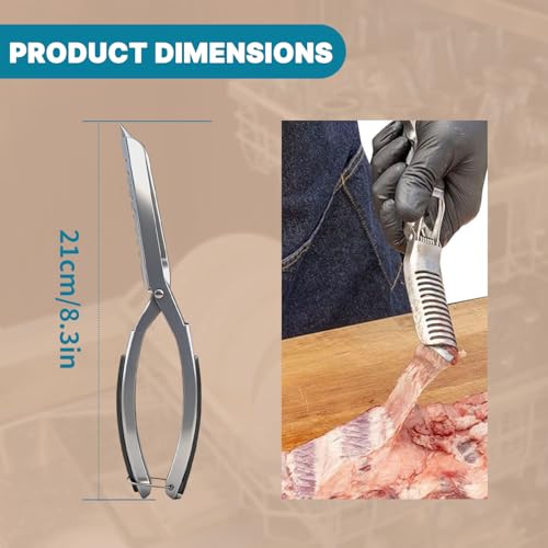 Herramienta para retirar membrana de costillas acero inoxidable miniatura 2