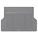 Motor Trend FlexTough Rear Cargo Mat – Heavy-Duty Trimmable Car Trunk Mat for Back of SUV, Universal Rear Cargo Liner for SUV, Flexible Trunk Liner, Automotive Floor Mats & Cargo Liners (Gray)