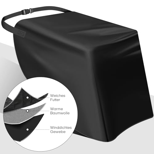 TIHOOK 600D Roller Beinschutz, Windschutz Extra-Dicker Regenschutz vor Wind, Regen und Kälte Winter, Wetterschutz Regenschutz für Motorroller, Universal Beinteppich für Roller, Scooter, Motorrad