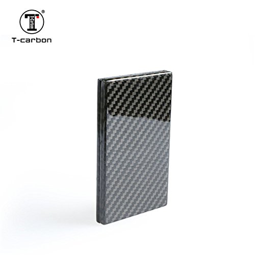 M.jvisun Real Genuine Carbon Fiber Business Card Holder, Professional Business Card Holder For Men Business Card Case Women Business Card Organizer Wallet Holder Case - Black - Glossy #TOP3