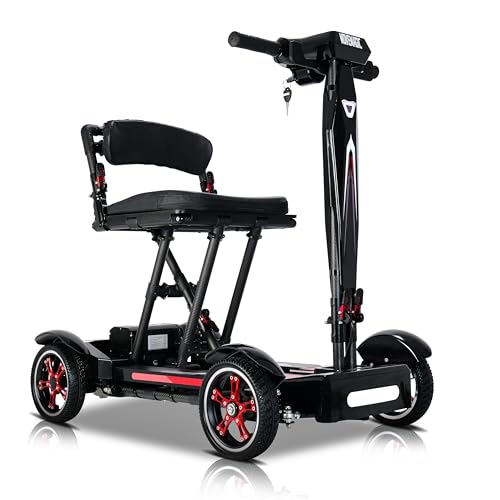 MOVEMAGIC 38lb Foldable Electric Scooter for Adults & Seniors, Ultra Lightweight Airline Approved 4...
