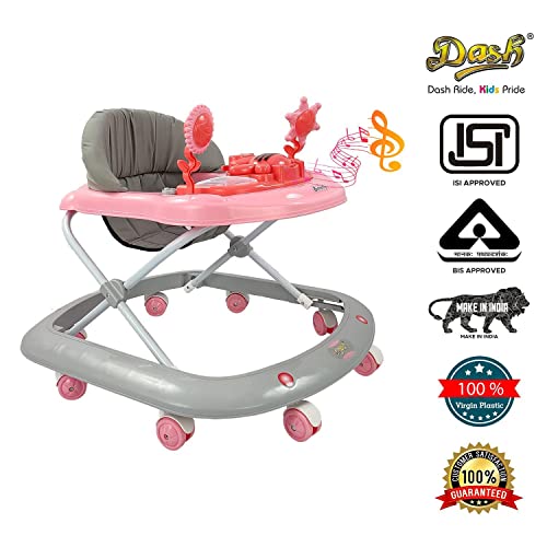 Dash-Butterfly-Baby-Walker-Walker-Baby-6-18months-boy-Walker-Activity-Walker-with-3-Position-Adjustable-Height-and-Music-Light-Capacity-20kg-Pink