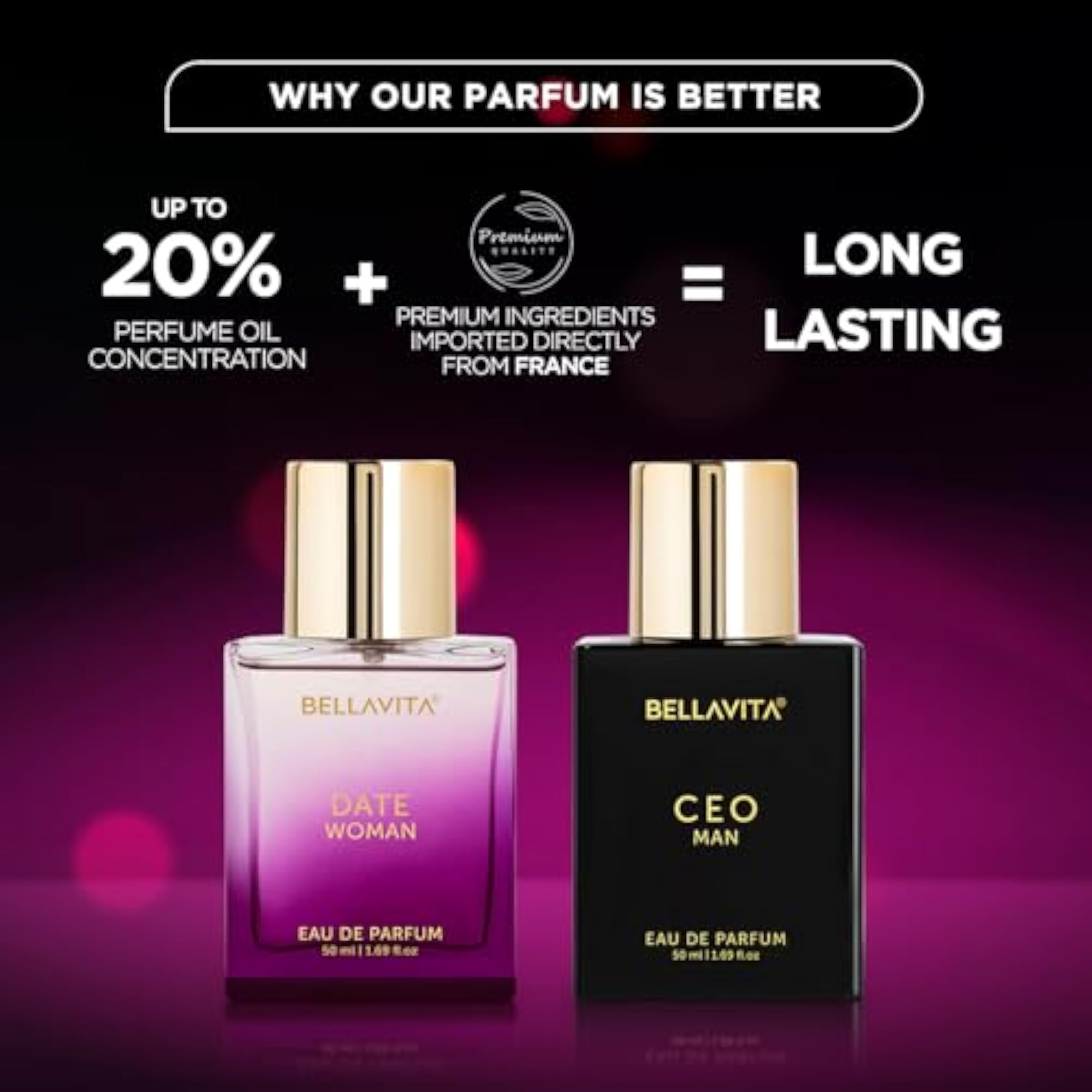 CEO Man & Date Woman Gift Set, Long Lasting EDP