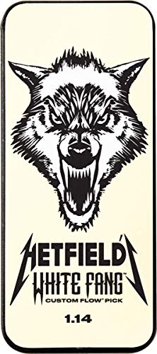 Jim Dunlop Boîte de 6 médiators guitare James Hetfield White Fang 1,14mm - Les Beatles, Paul McCartney, John Lennon, RIngo Starr, George Harrison Jim Dunlop Boîte de 6 médiators guitare James Hetfield White Fang 1,14mm – Image 3