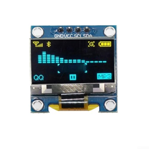Efficient 0 96in Serial For OLED Screen Module for Arduino High Reliability and Performance Standards (Yellow and blue 4 Pin)