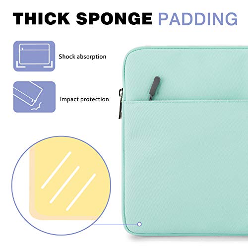 MoKo-11-Pulgadas-Tableta-Funda-Fibra-Poliester-Cierra-Camellera-Compatible-con-iPad-Pro-11-20220202018-iPad-8a-7a-102-iPad-Air-4a-1093-iPad-97-Surface-Go-2-Galaxy-Tab-105-Menta-Verde