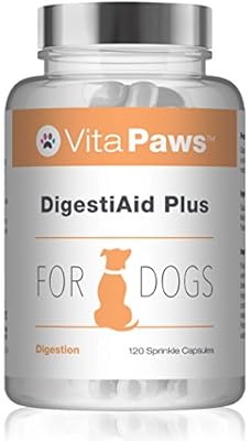 Probiotics for Dogs | DigestiAid Offers Friendly Bacillus Coagulans Bacteria with Digestive Enzymes and Prebiotics | 120 Sprinkle Capsules for Fussy Pets | UK Manufactured