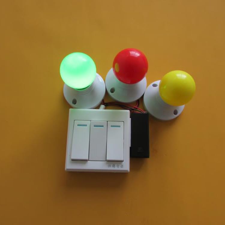 zalati Busy Board LED Lights Toy with Switch DIY Accessories for Montessori Early Education - 3 Colors - Image 3