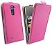 Produktbild ENERGMiX Klapptasche kompatibel mit LG K8 Schutztasche Schutzhülle Flip in Pink Tasche Hülle