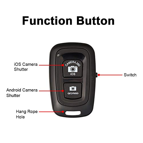 KKmoon Obturador remoto sem fio Bluetooth disparador automático com controle remoto portátil para An