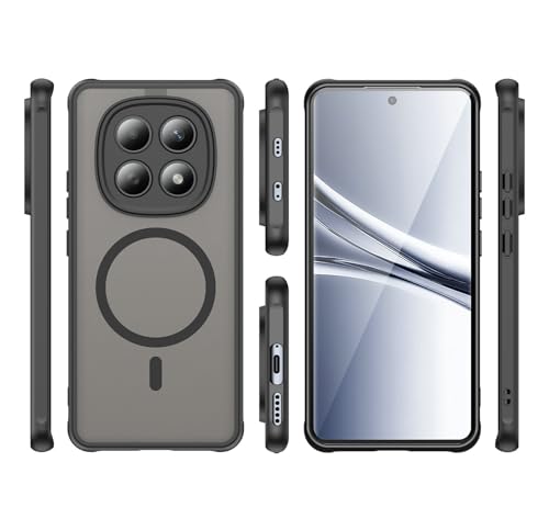 Image of Compatible with REDMI Redmi Note 15 5G Case Cover,Compatible with MagSafe,Anti-Fall,Compatible with Xiaomi Redmi Note 15 4G 2510DRA23E 2510DRA23G Cell Protective Phone Case Black