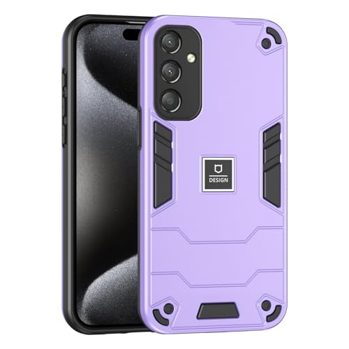 Compatibile con Samsung Galaxy A25 5G 161mm Case con A25 5G Hard PC+TPU 2 in 1 Shockproof Camera Protection Case Cover viola