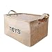 Youdepot Large Jute Storage Bin 17 x 13 x 10" large enough for Toy Storage - Storage Basket for organizing Baby Toys, Kids Toys, Baby Clothing, Children Books, Gift Baskets-1 Pcs Toys Storage Bin