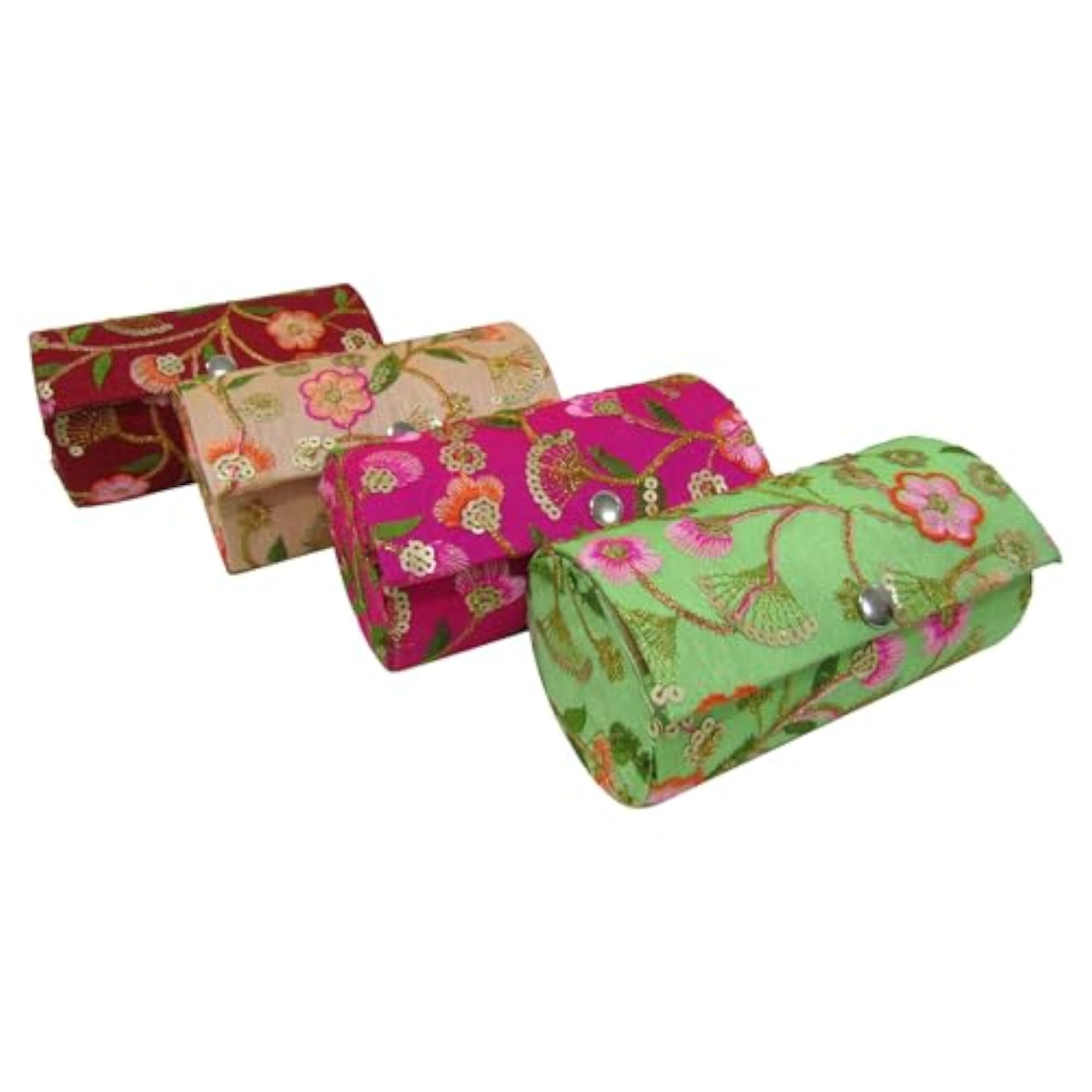 6 inch Floral Embroidery Bangle Box For Women