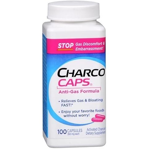 CharcoCaps Anti-Gas Formula Capsules 100 ea by Charcocaps Cover