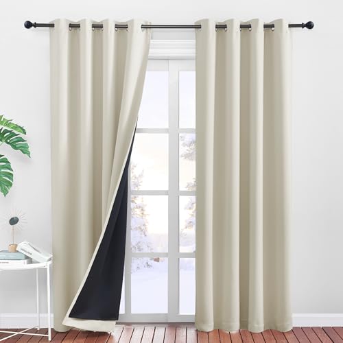 PONY DANCE Cortinas Opacas 140x245 CM Beige Claro