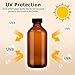 turvono 24 Pack 8 oz Amber Glass Boston Round Bottles with Phenolic Polycone Caps – Airtight, Leak-Proof Bottles for Vanilla Extract, Kombucha Brewing, Essential Oils, and Homemade Solutions