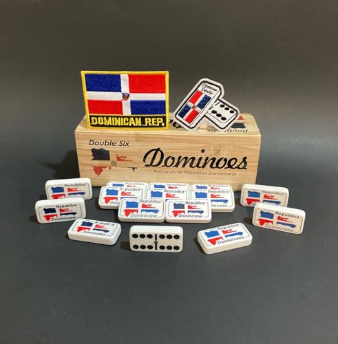 Dominican Dominoes Set con Patch República Dominicana miniatura 4
