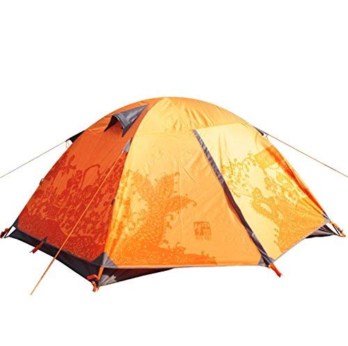 Tentes automatiques extérieures pour 3-4 personnes avec tissu imperméable Oxford jaune