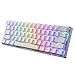 Produktbild Gaming-Tastatur, Ydh 60% Mechanische Tastatur, 61 Tasten RGB Backlit Wired Keyboard Mit PBT-Tastaturkappe Für Computer/PC/Laptop Blauer Schalter