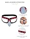 ohyeahlady Jockstrap Männer Sexy Unterwäsche für Mann Sissy Dessous Reizwäsche für Sex Unterhosen Slip Ouvert Große Größen Erotische String Elefanten Tanga G-String Sport Mini Thong Hellblau XL