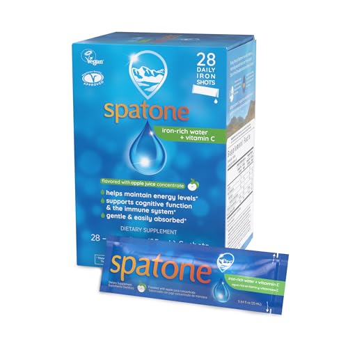 Spatone Natural Liquid Iron Supplement Plus VIT C for Women - Men...