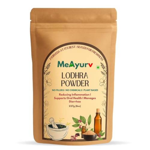 Image of Organic Lodhra Powder 100g - Pure Symplocos Bark | Ayurvedic Herbal Supplement for Skin Health & Hormonal Balance | Natural, Vegan, Chemical Free