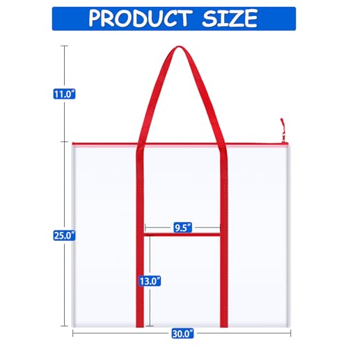 Image of ZKOO Bulletin Board Poster Storage, Extra-Large Storage Chart Art Portfolio Bag 30 x 25 Inchs, Bulletin Board Sheet Organization for Bulletin Boards, Scrapbooks, Keepsake and Poster (30 inch X 25 inch)