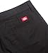 Dickies womens Straight Flex Twill Pant Khakis, Rinsed Black, 18 US