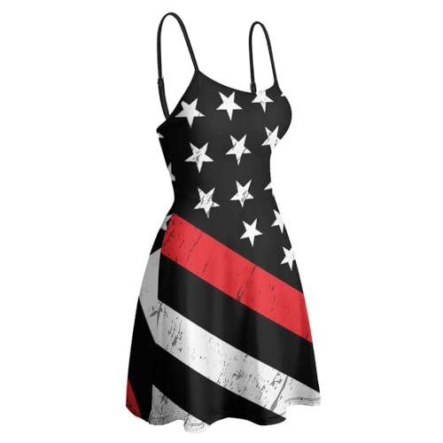 NiYoung Women's Summer Dresses 2024 Beach Casual Sleeveless Sling Beach Swing Dresses