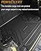Floor Mats & Cargo Liner Fit for Jeep Wrangler JL 2018-2025 2026 4 Door Gas Only Sahara Rubicon with Subwoofer (Non JK/4XE/Hybrid) All-Weather Mats for 1st, 2nd Row and Trunk Full Set Car Floor Liners