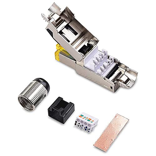 Prise Cat8 blindée RJ45 pour câblage de réseau informatique domestique performant
